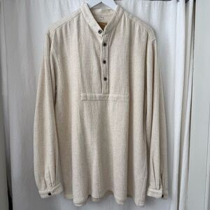 Men’s Frontier Clothing, Wah Maker, Heavy Cotton Henley Pullover sz L